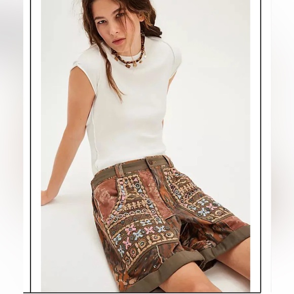 Free People One More Night Shorts - Picture 2 of 7